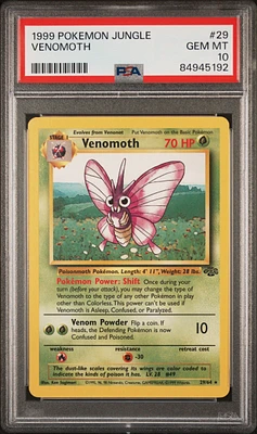 1999 Pokemon Jungle 29 Venomoth PSA