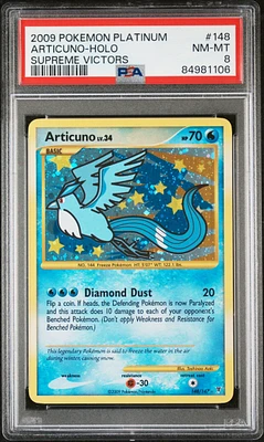 2009 Pokemon Platinum Supreme Victors 148 Articuno-holo PSA 8