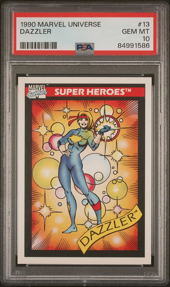 1990 Marvel Universe 13 Dazzler PSA 10