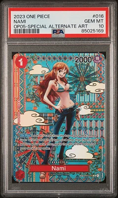 2023 One Piece Awakening Of The New Era 016 Nami Special Alternate Art PSA 10