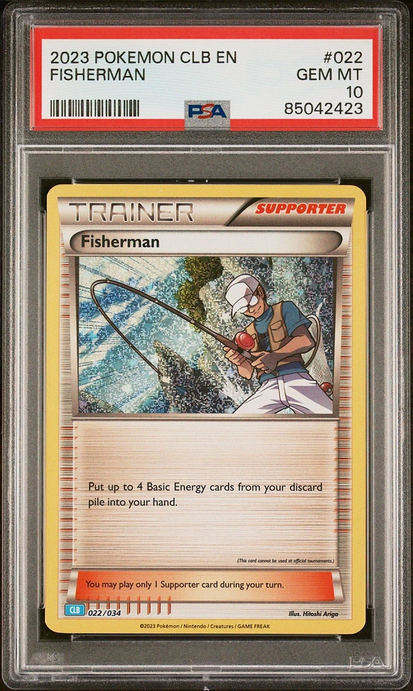 2023 Pokemon Clb-trading Card Game Classic Blastoise & Suicune Ex Deck 022 Fisherman PSA 10