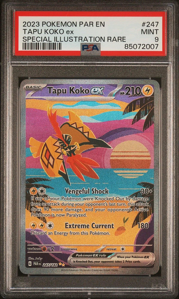 2023 Pokemon Par En-paradox Rift 247 Tapu Koko Ex PSA