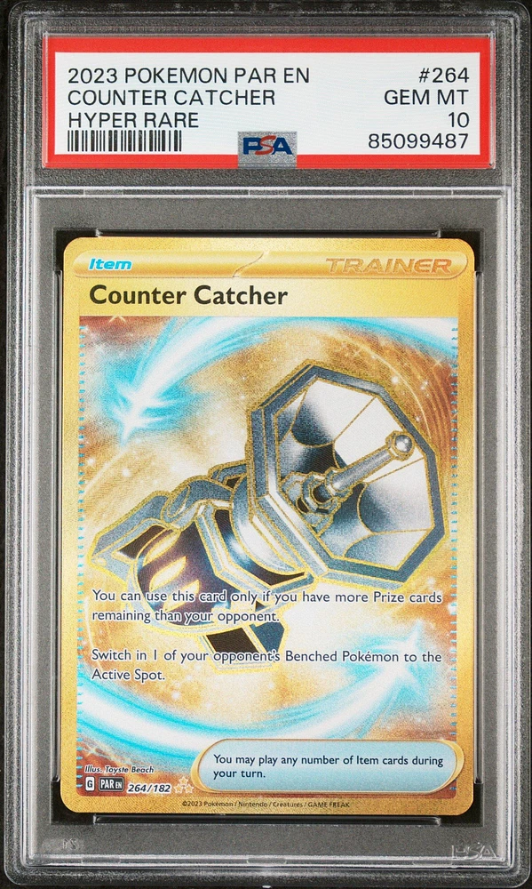 2023 Pokemon Par En-paradox Rift 264 Counter Catcher Hyper Rare PSA