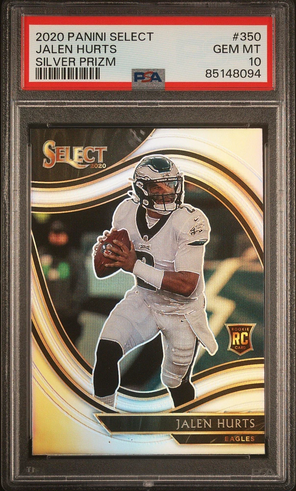 2020 Panini Select 350 Jalen Hurts Silver Prizm PSA 10