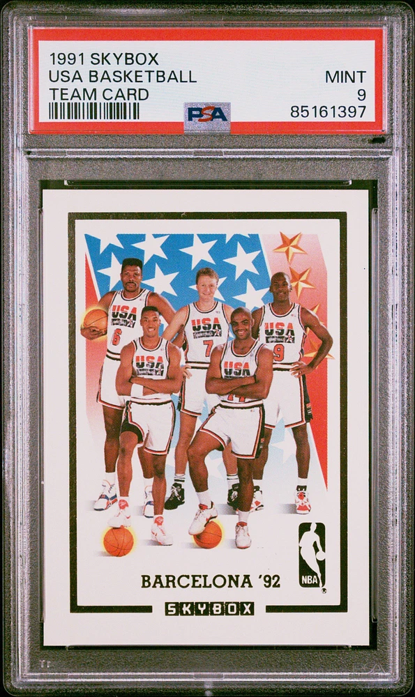 1991 Skybox Usa Basketball Team Card PSA 9