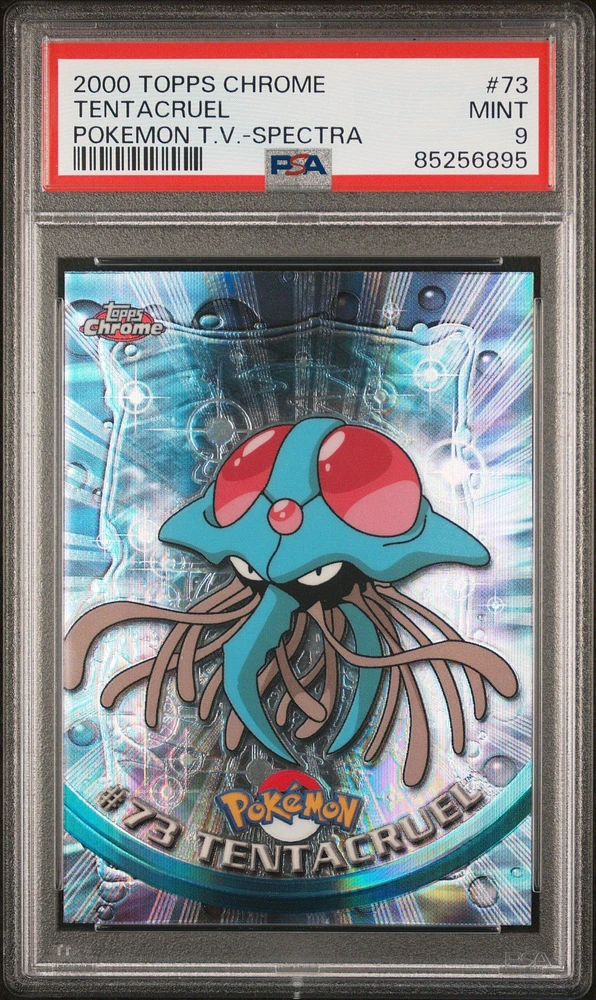 2000 Topps Chrome Pokemon T.v. 73 Tentacruel Spectra PSA 9