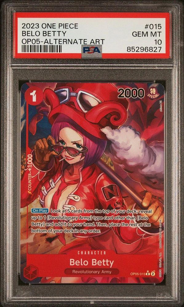 2023 One Piece Awakening Of The New Era Belo Betty Alternate Art PSA 10