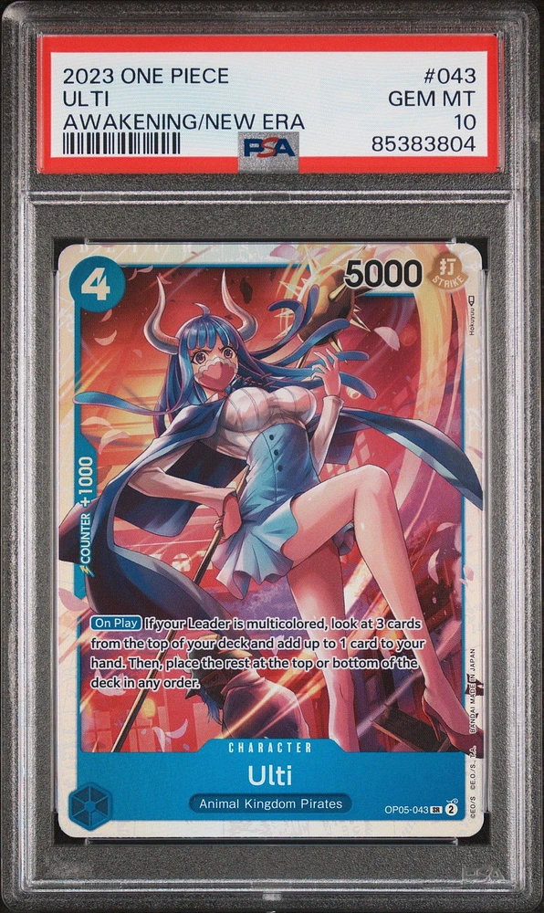 2023 One Piece Awakening Of The New Era 043 Ulti PSA 10