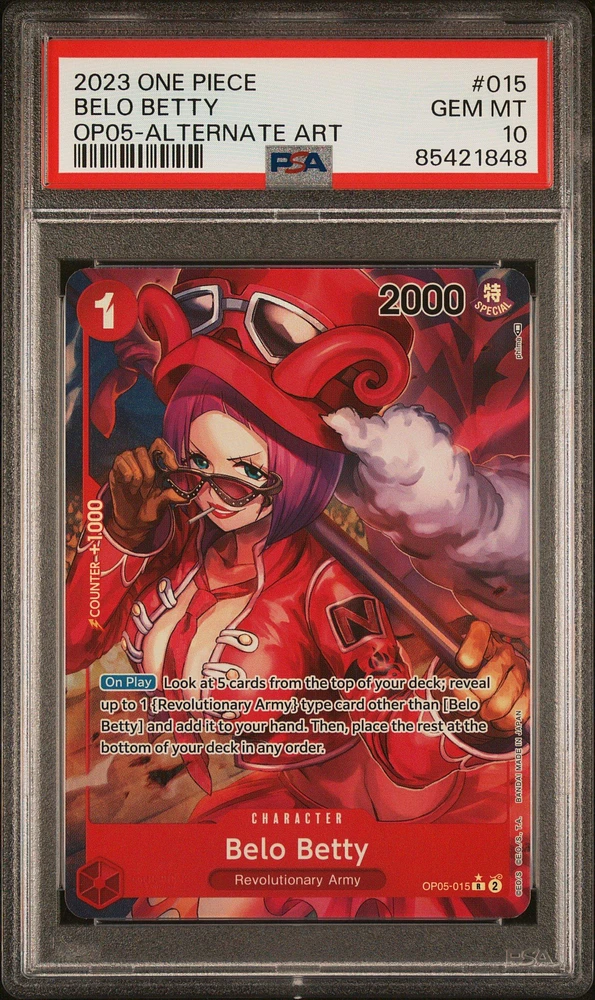 2023 One Piece Awakening Of The New Era 015 Belo Betty Alternate Art PSA 10
