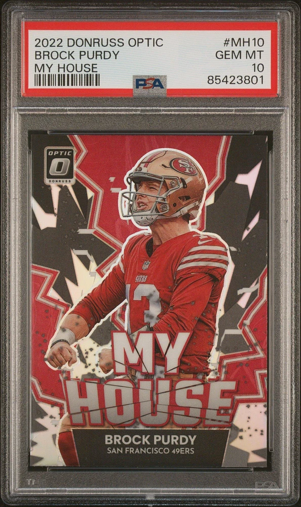 2022 Panini Donruss Optic My House Mh10 Brock Purdy PSA 10