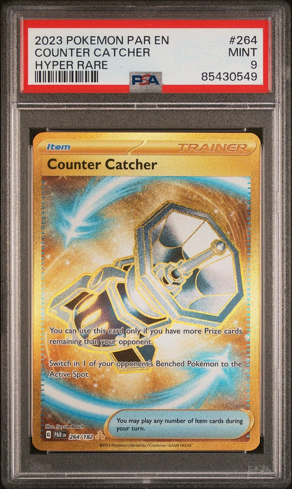 2023 Pokemon Par En-paradox Rift 264 Counter Catcher PSA 9
