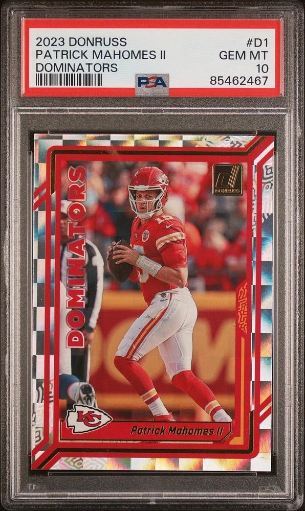 2023 Panini Donruss Dominators D1 Patrick Mahomes Ii PSA 10