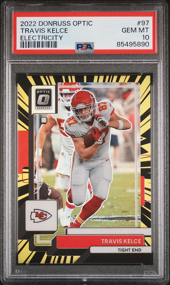 2022 Panini Donruss Optic 97 Travis Kelce PSA 10