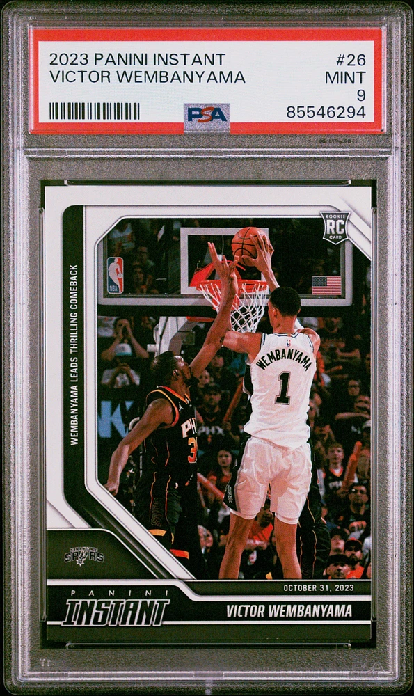 2023 Panini Instant 26 Victor Wembanyama PSA 9