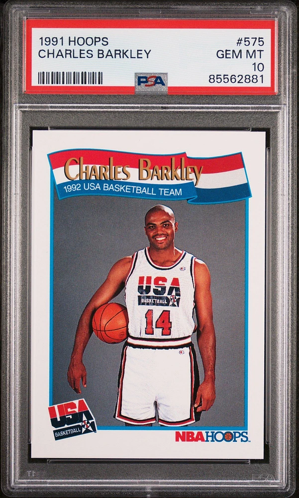 1991 Hoops 575 Charles Barkley PSA 10