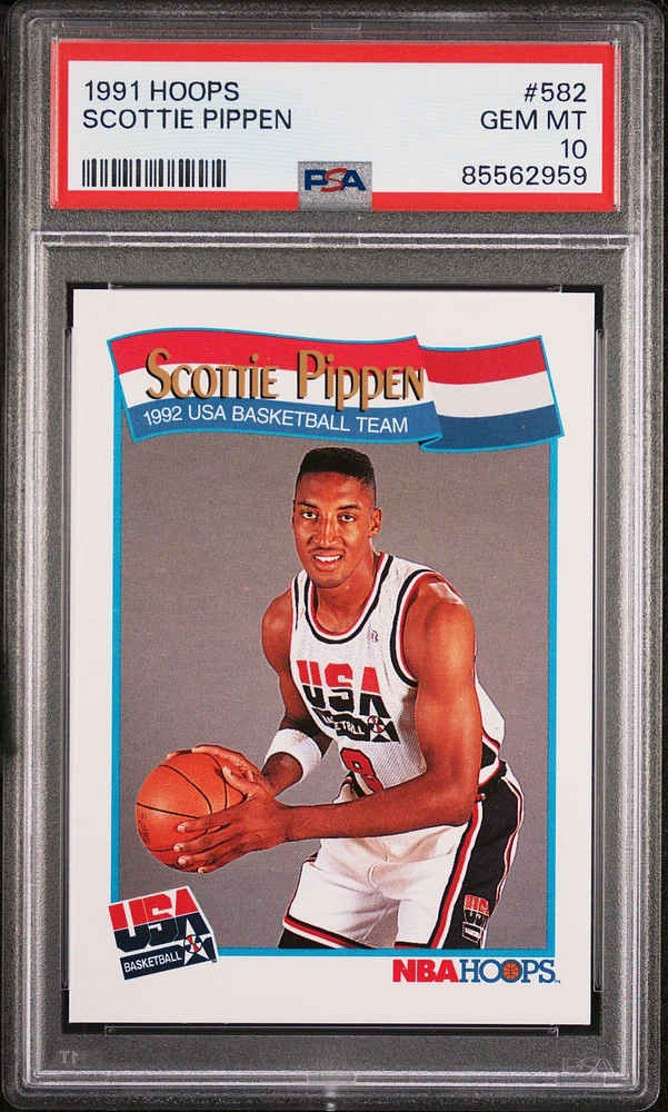 1991 Hoops 582 Scottie Pippen PSA 10