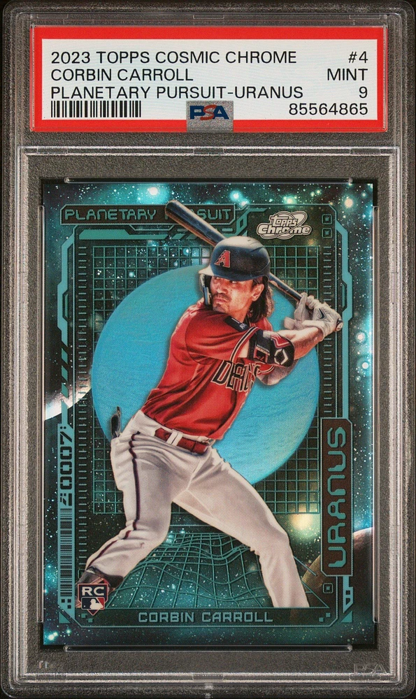 2023 Topps Cosmic Chrome Planetary Pursuit 4 Corbin Carroll PSA 9