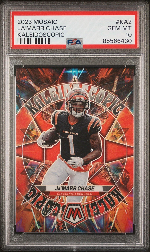 2023 Panini Mosaic Kaleidoscopic Ka2 Ja'marr Chase PSA 10