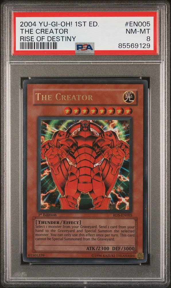 2004 Yu-gi-oh! Rds-rise Of Destiny En005 The Creator 1st Edition PSA 8