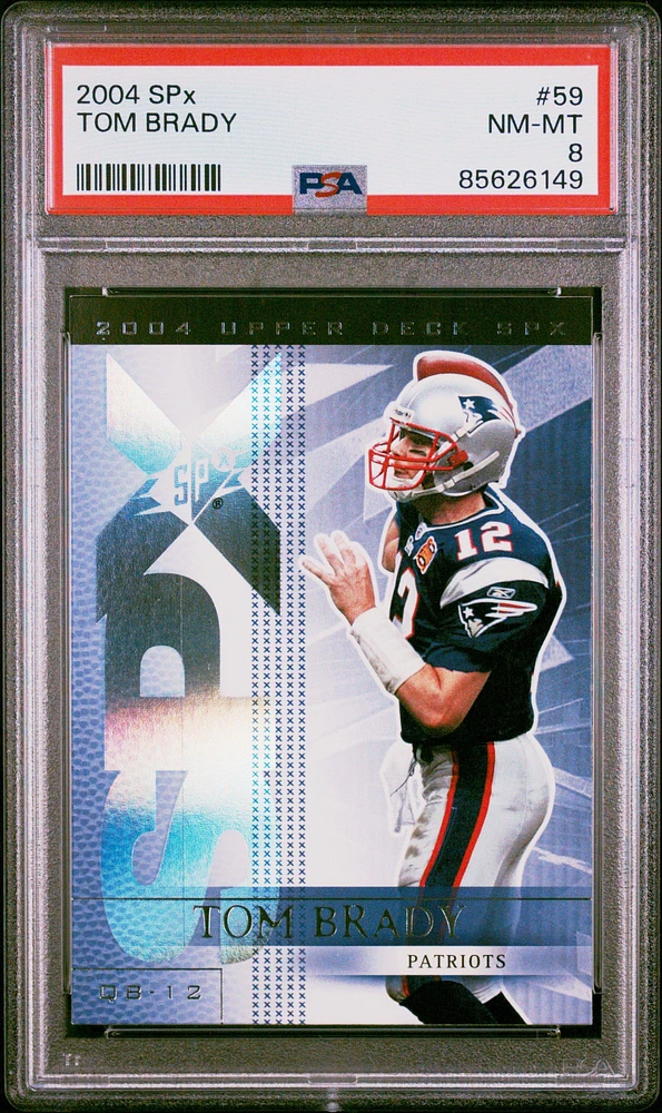2004 Spx 59 Tom Brady PSA 8