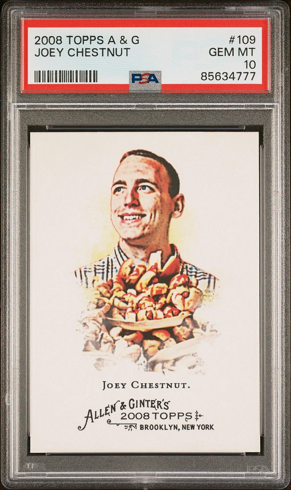 2008 Topps Allen & Ginter 109 Joey Chestnut PSA 10