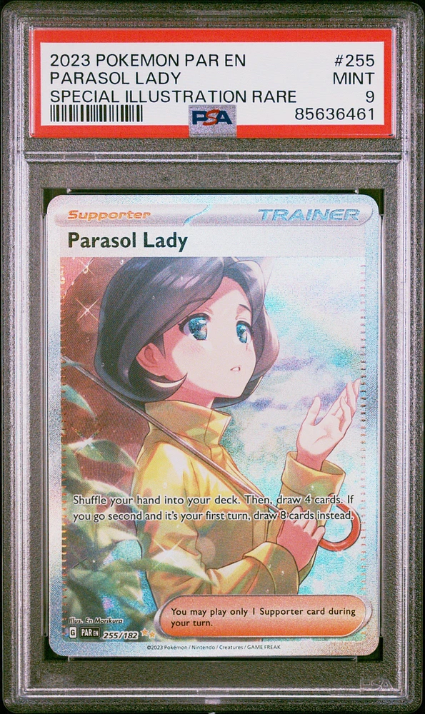 2023 Pokemon Par En-paradox Rift 255 Parasol Lady PSA 9
