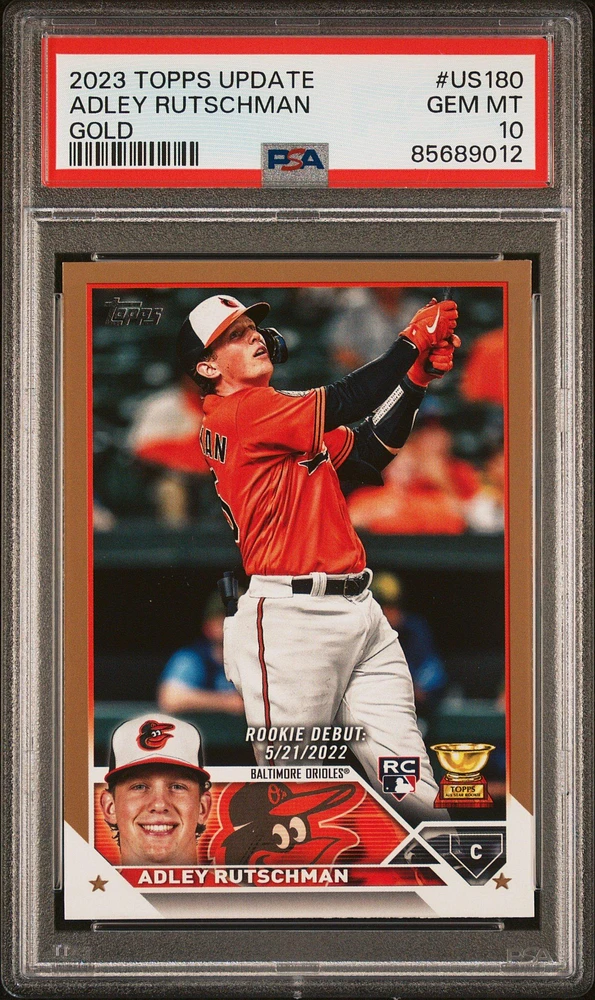 2023 Topps Update Us180 Adley Rutschman Gold PSA 10