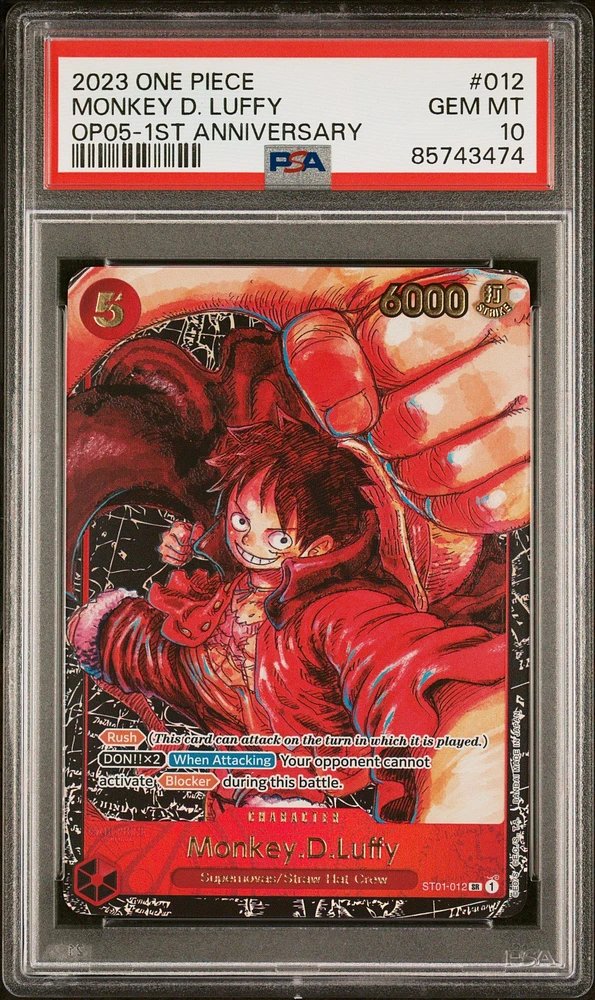 2023 One Piece Awakening Of The New Era 012 Monkey D. Luffy PSA 10