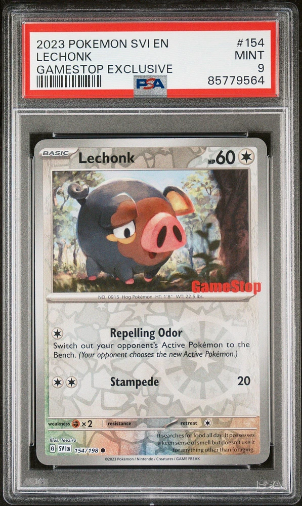 2023 Pokemon Svi En-scarlet & Violet 154 Lechonk PSA 9
