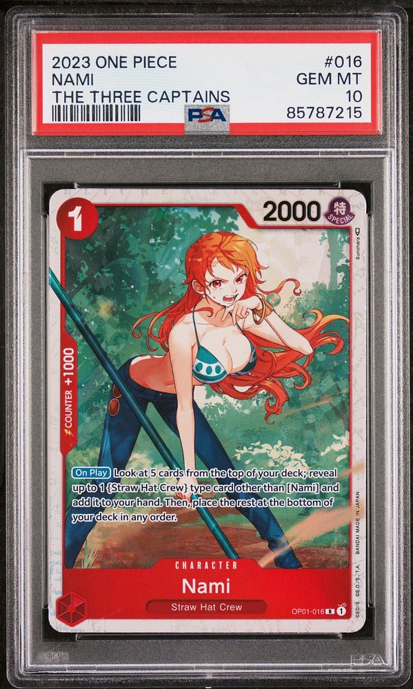 2023 One Piece Ultra Deck-the Three Captains 016 Nami PSA 10