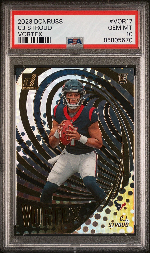 2023 Panini Donruss Vortex Vor17 Cj Stroud PSA 10