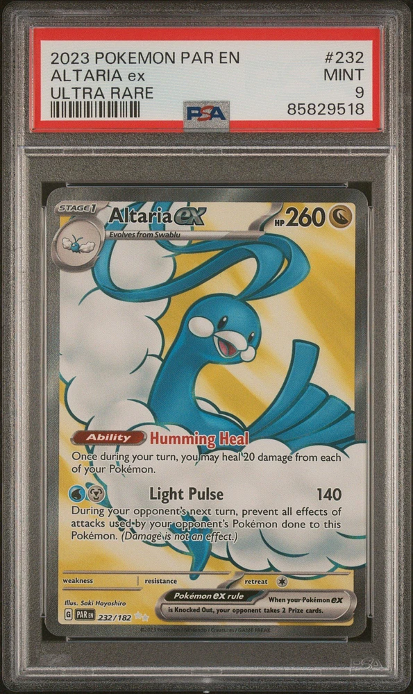 2023 Pokemon Par En-paradox Rift 232 Altaria Ex Ultra Rare PSA 9
