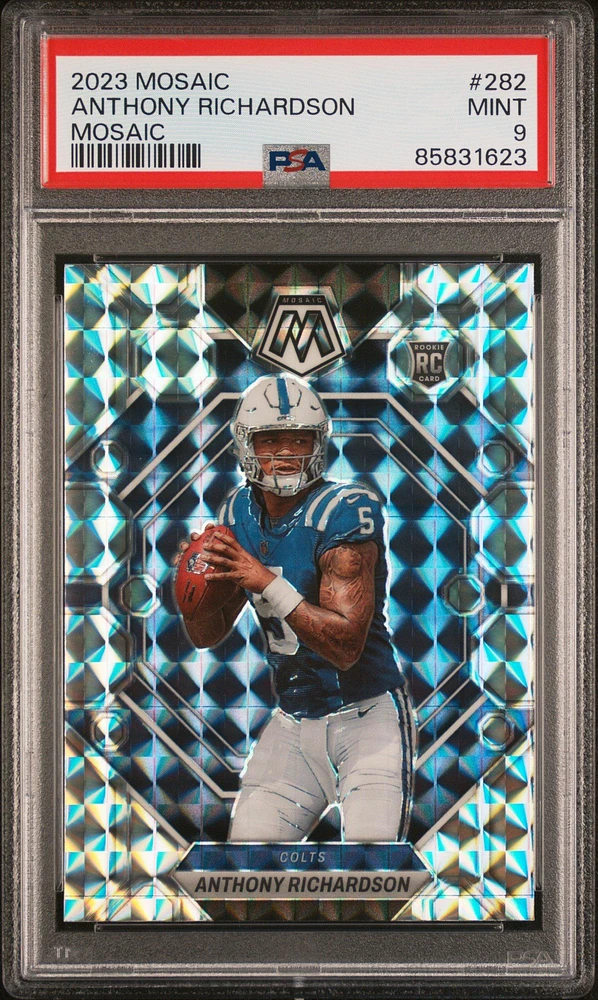2023 Panini Mosaic 282 Anthony Richardson Mosaic PSA 9