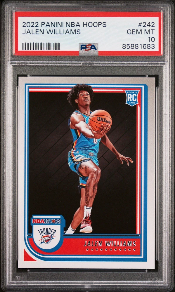 2022 Panini Nba Hoops 242 Jalen Williams PSA 10