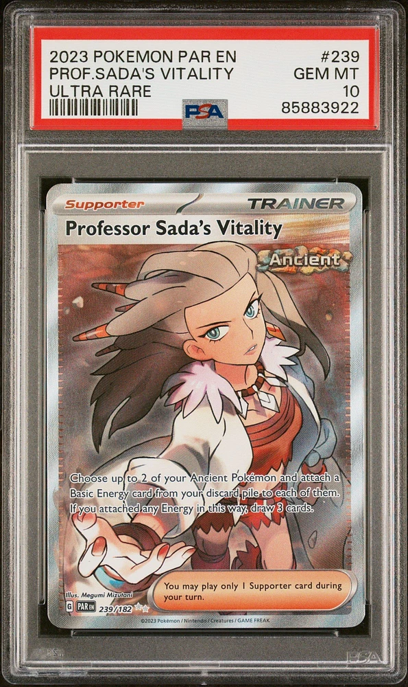 2023 Pokemon Par En-paradox Rift 239 Professor Sada's Vitality Ultra Rare PSA 10