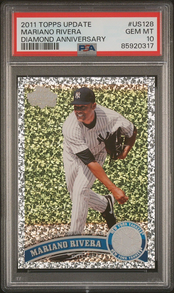 2011 Topps Update Us128 Mariano Rivera Diamond Anniversary PSA 10