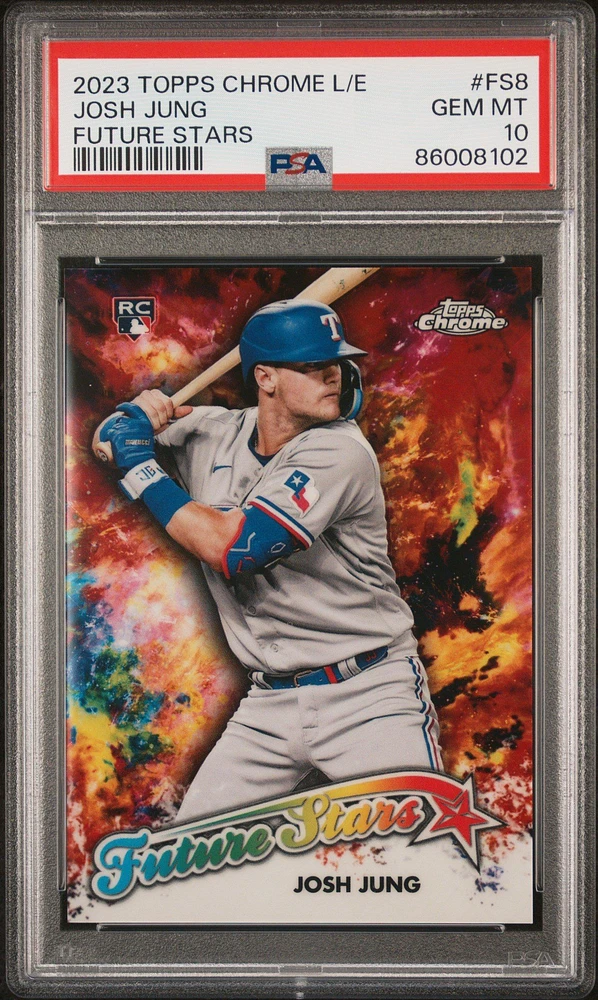 2023 Topps Chrome Logofractor Edition Future Stars Fs8 Josh Jung PSA 10