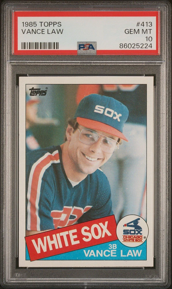 1985 Topps 413 Vance Law PSA 10