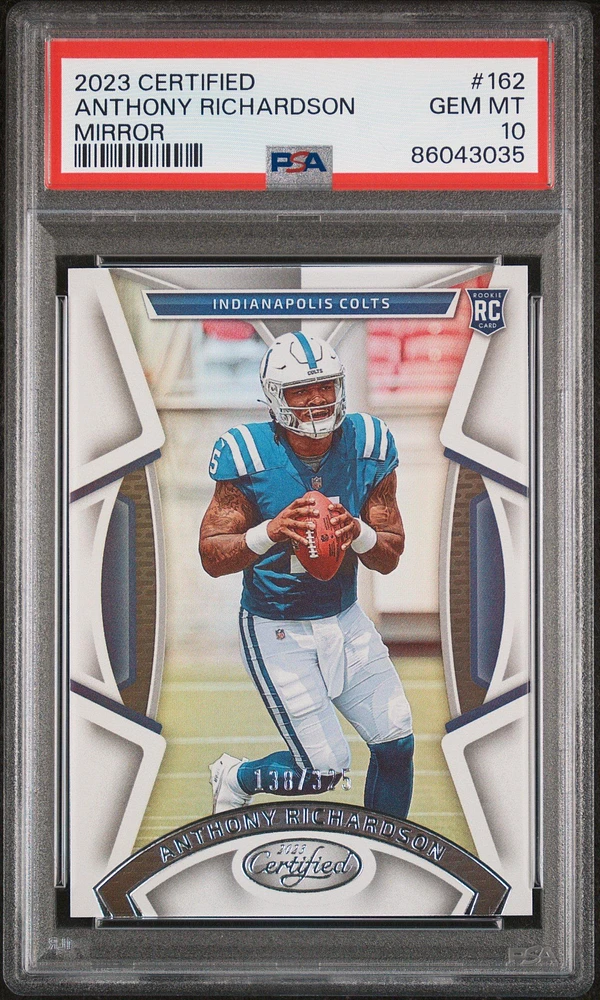 2023 Panini Certified 162 Anthony Richardson Mirror PSA 10
