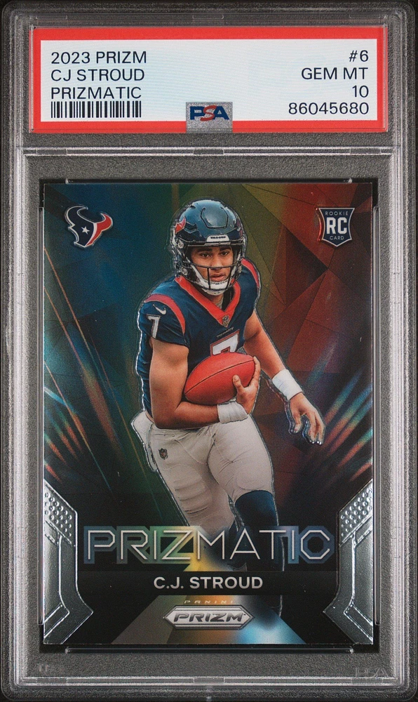 2023 Panini Prizm Prizmatic 6 Cj Stroud PSA