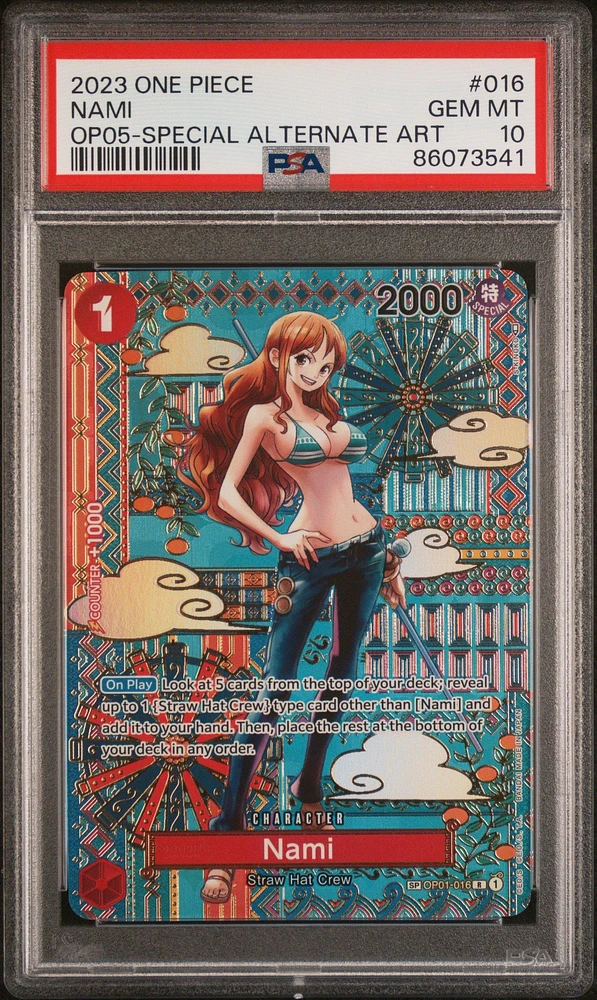 2023 One Piece Awakening Of The New Era 016 Nami PSA 10