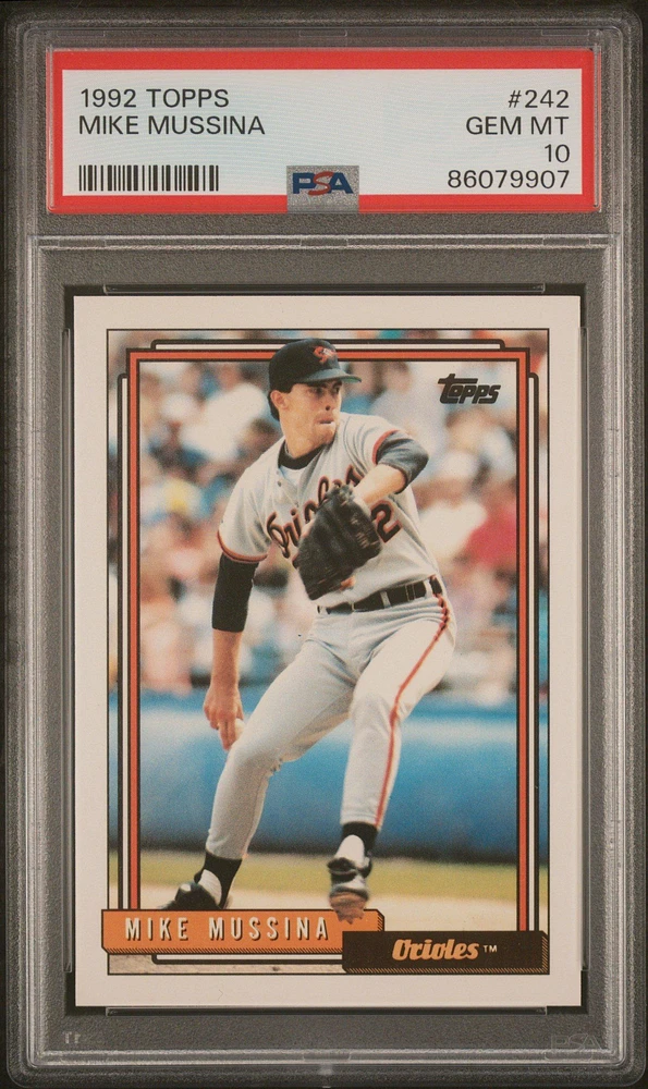 1992 Topps 242 Mike Mussina PSA 10