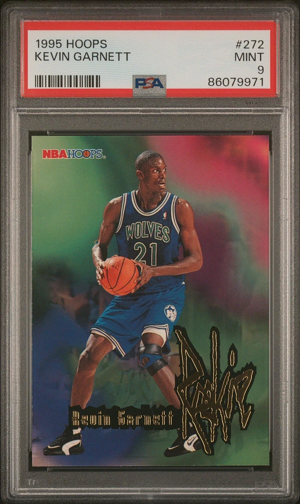 1995 Hoops 272 Kevin Garnett PSA 9