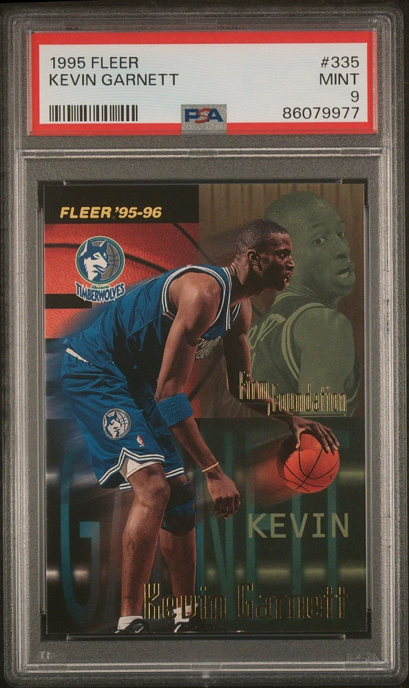 1995 Fleer 335 Kevin Garnett PSA 9