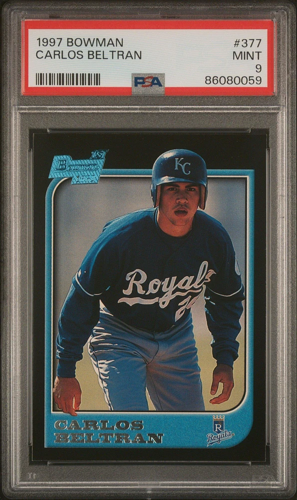 1997 Bowman 377 Carlos Beltran PSA 9