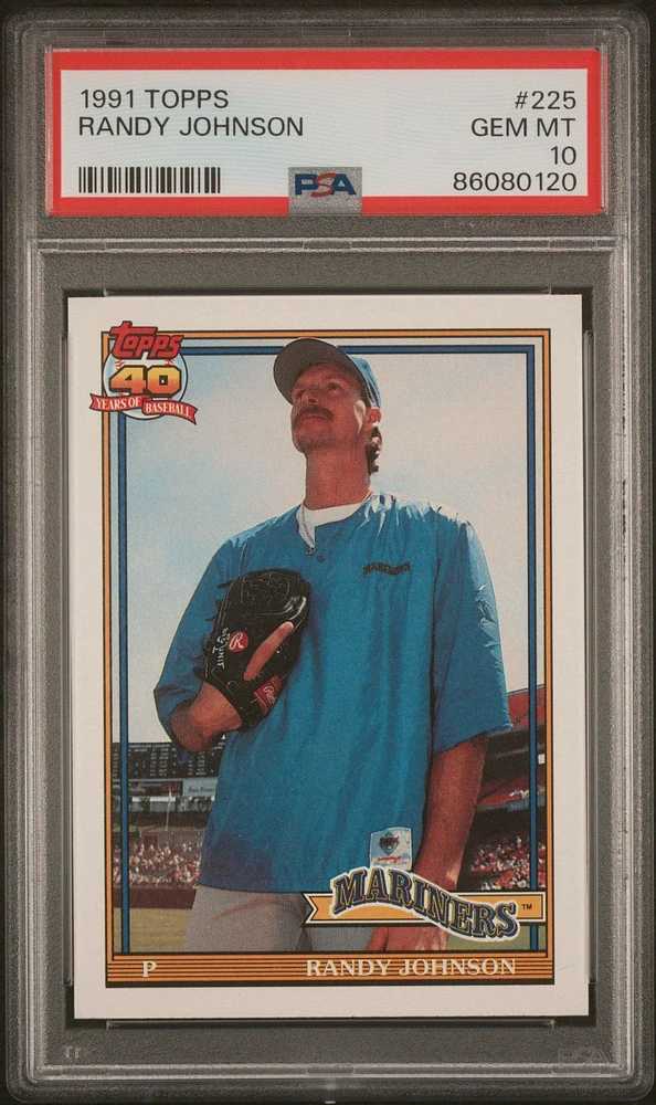 1991 Topps 225 Randy Johnson PSA 10
