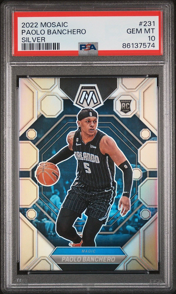2022 Panini Mosaic 231 Paolo Banchero Silver PSA 10