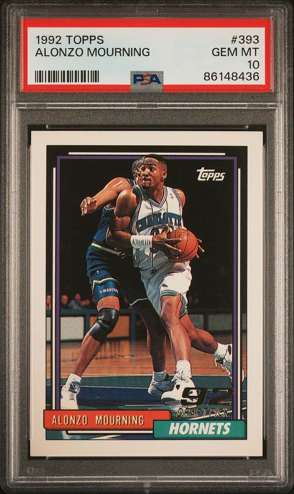 1992 Topps 393 Alonzo Mourning PSA 10