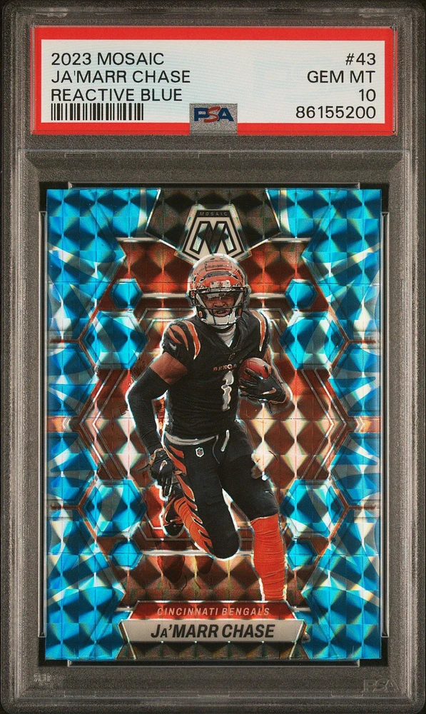 2023 Panini Mosaic 43 Ja'marr Chase PSA 10