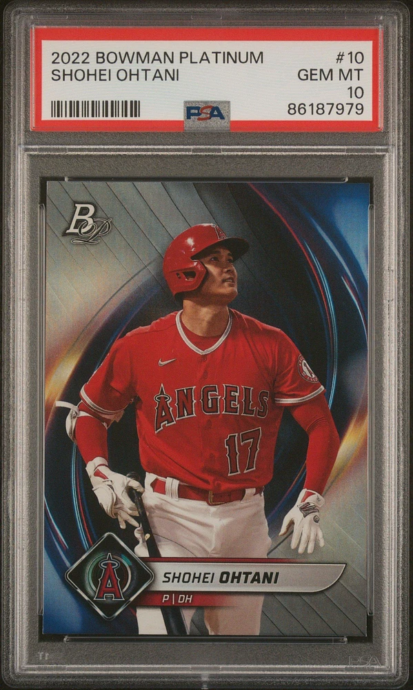 2022 Bowman Platinum 10 Shohei Ohtani PSA 10